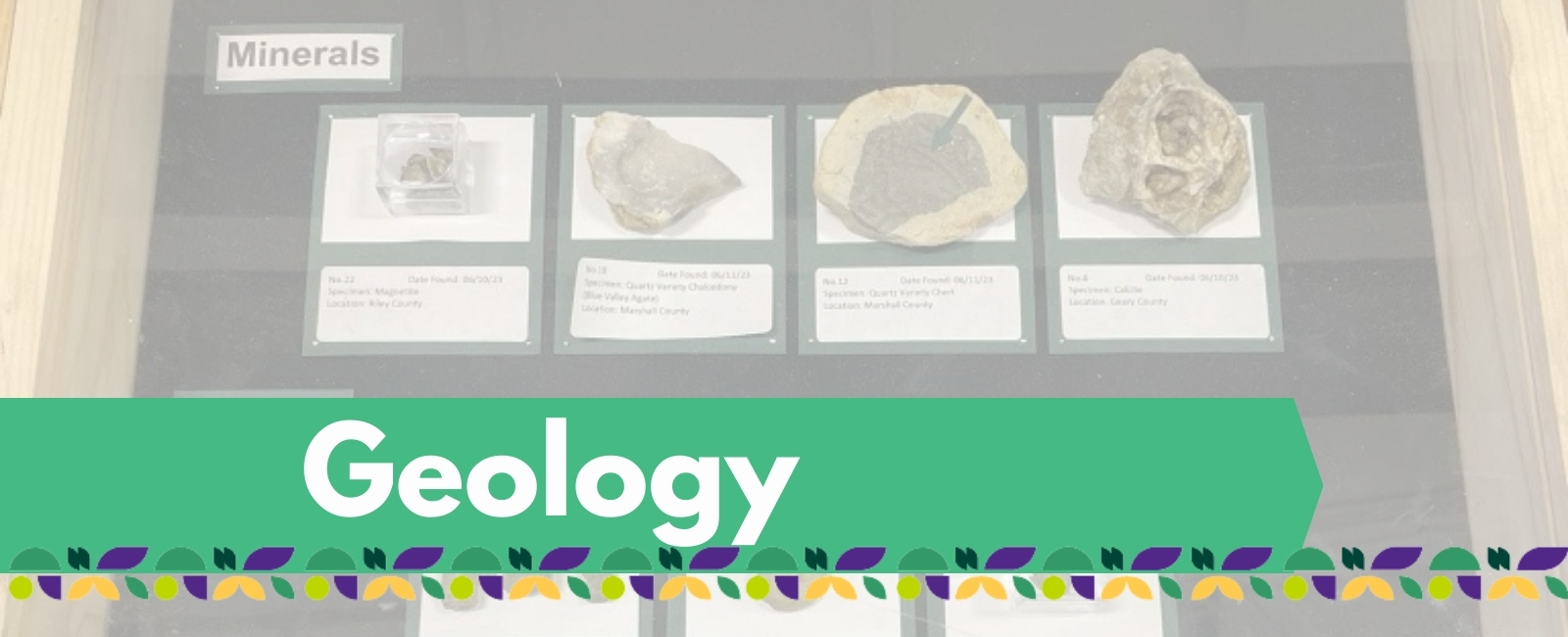 geology project banner photo with text